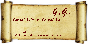 Gavallér Gizella névjegykártya