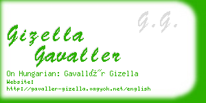 gizella gavaller business card